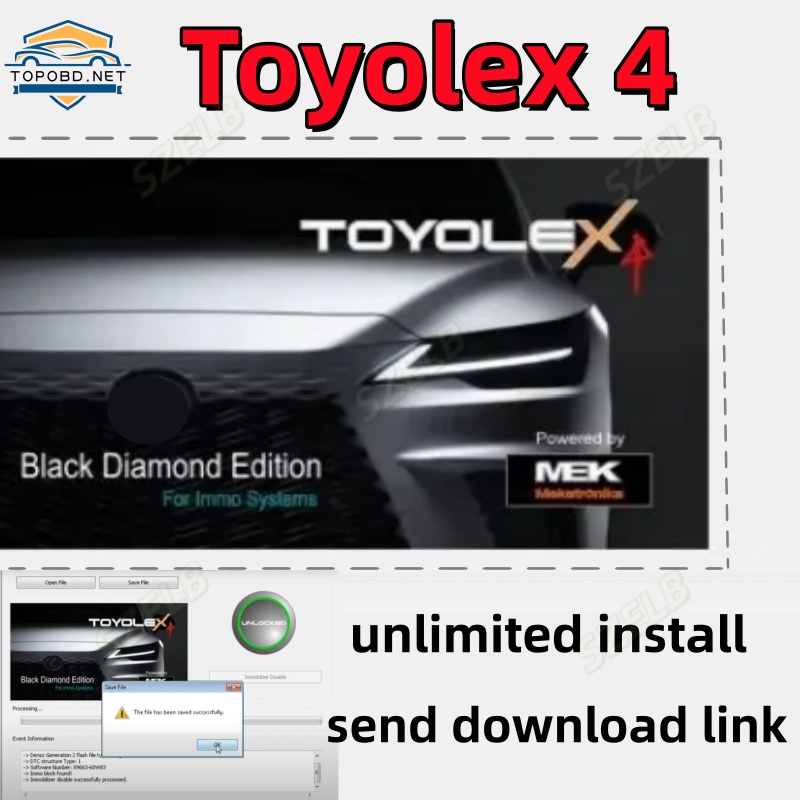 Auto Repair Shop Software - Logiciel IMMO Toyolex 4 avec Keygen
