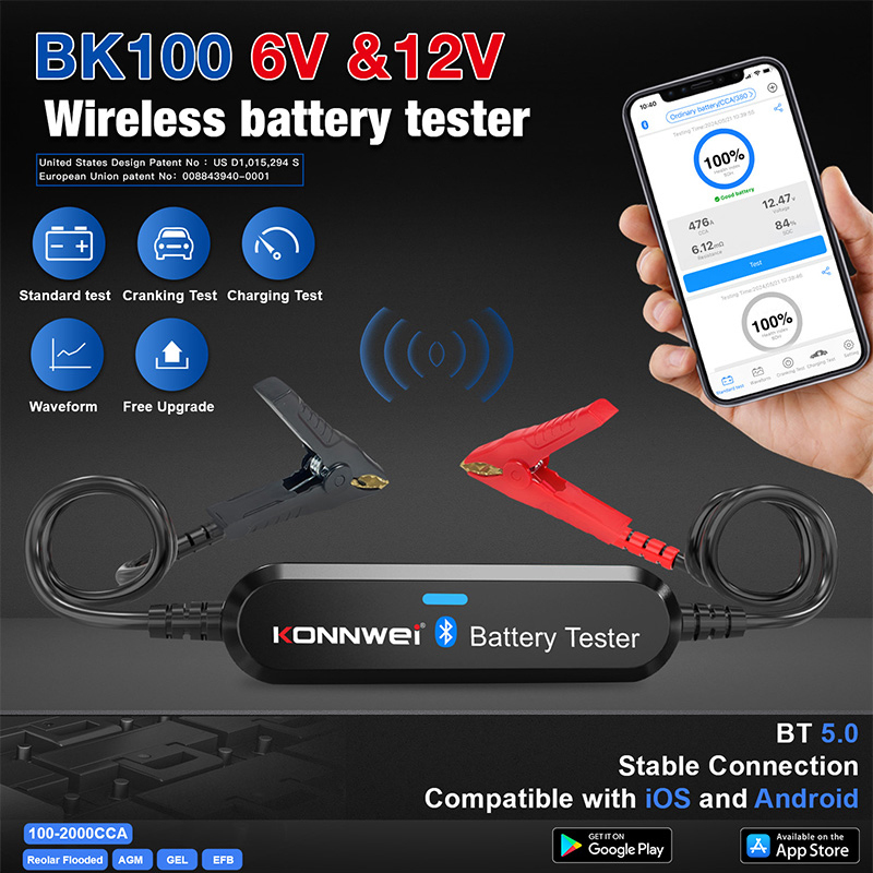 Battery Load Tester - Testeur de batterie de voiture KONNWEI