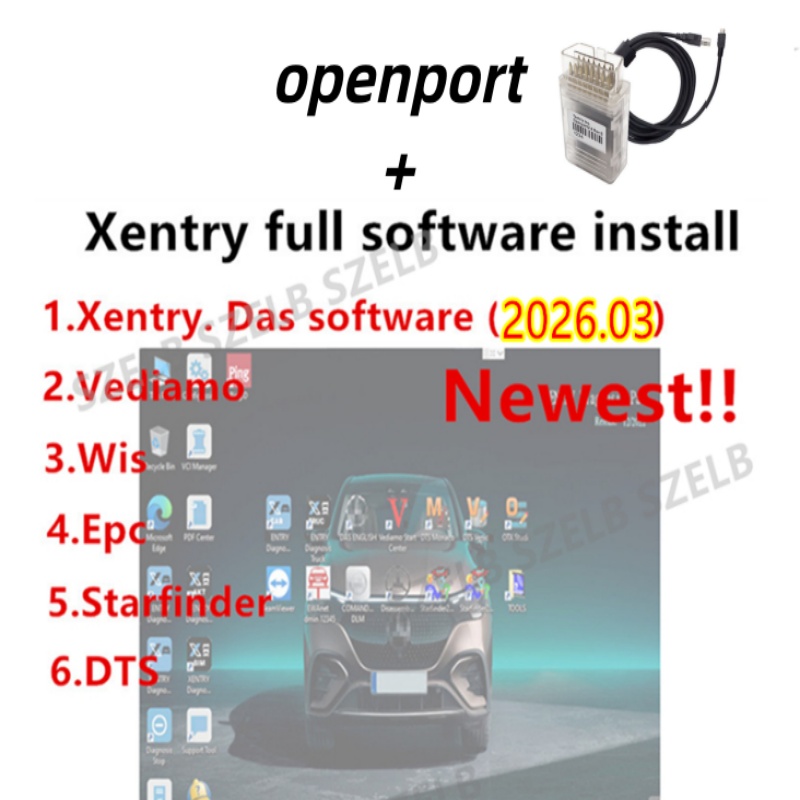 Auto Repair Shop Software - Logiciel complet xentry 03.2026 openport J2534