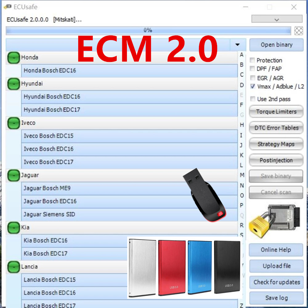 Auto Repair Shop Software - 2025 vente chaude ECUSafe 2.0 ECU