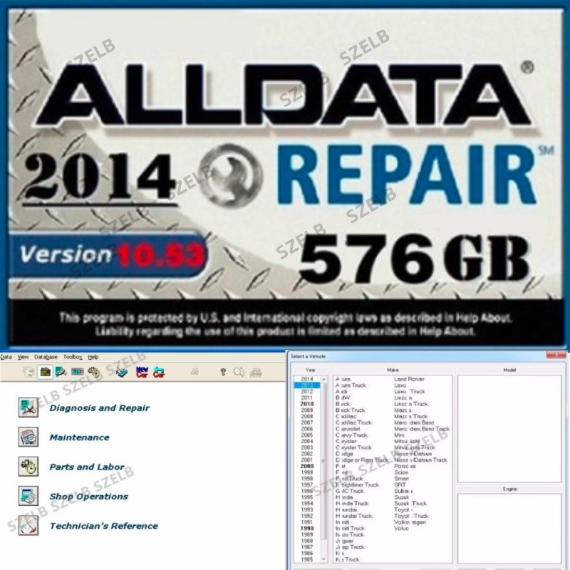 Logiciels Alldata 7-en-1 les p - Auto Repair Shop Software avis et prix