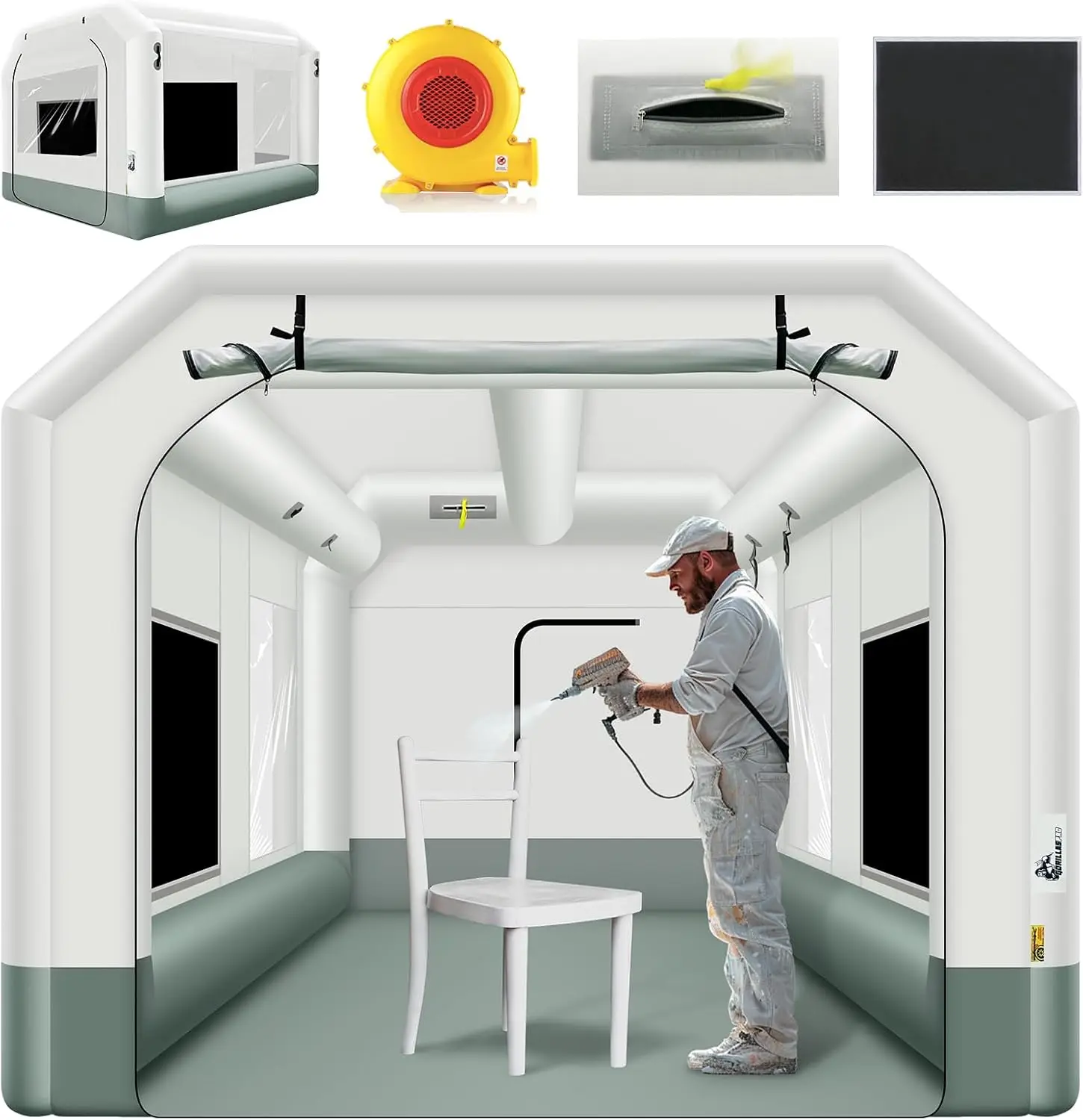 Tente de peinture gonflable 13 - Inflatable Paint Booth avis et prix