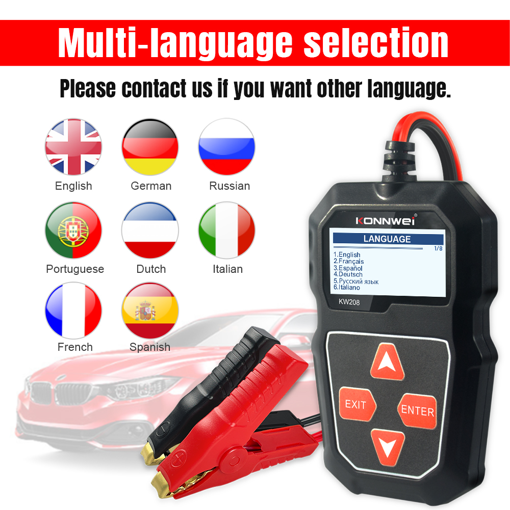 KONNWEI KW208 Testeur de batte - Battery Load Tester avis et prix